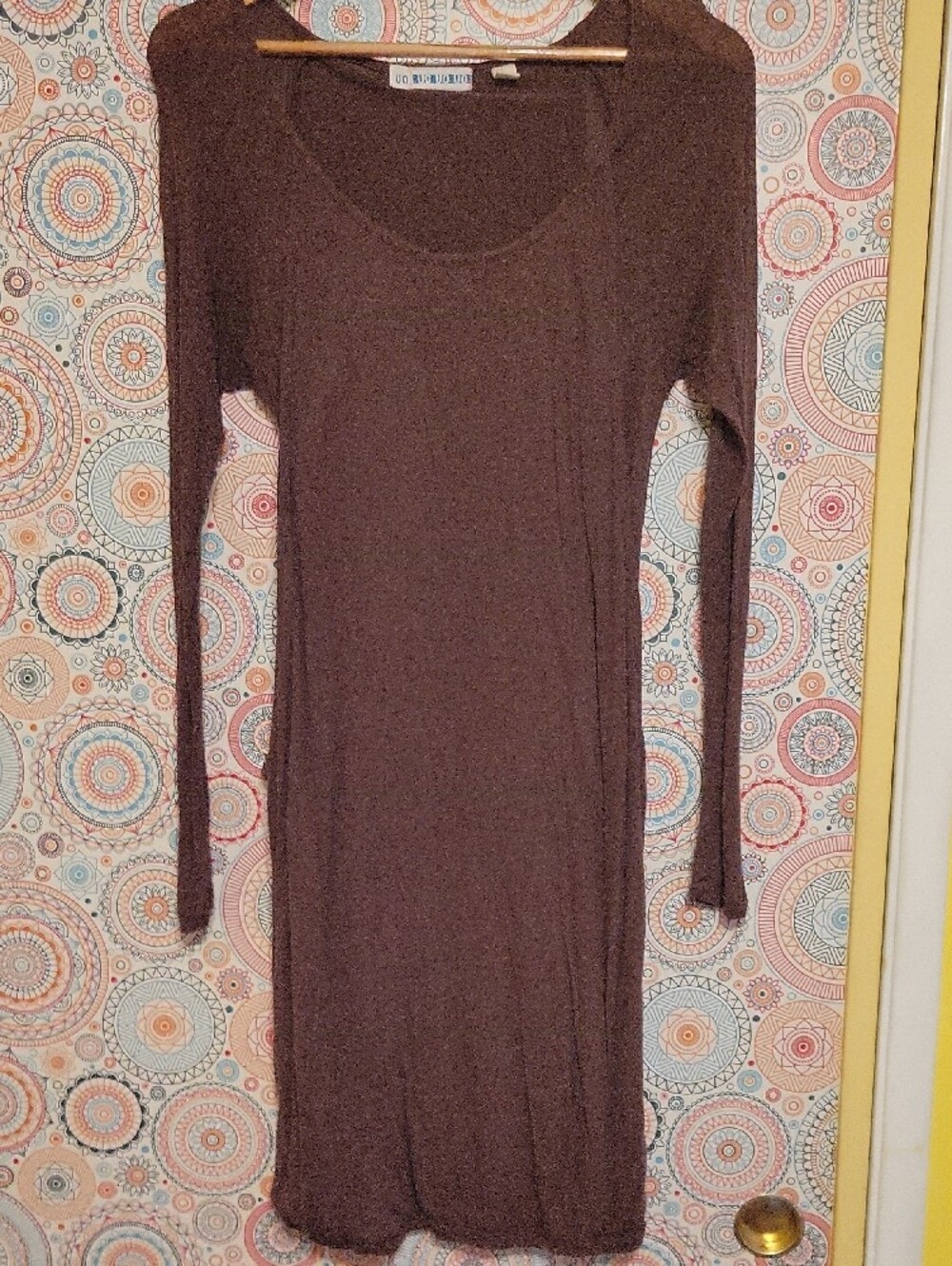 Vintage UO Brown Soft Doubke Layer Dress